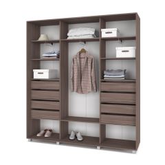 МАРТИН Шкаф-купе с зеркалом Шимо темный (2200*450) М422 в Тюмени - tumen.mebel24.online | фото 4