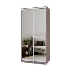 РОЛАНД Шкаф-купе с зеркалами Шимо темный (450*1100) Р413 в Тюмени - tumen.mebel24.online | фото 2