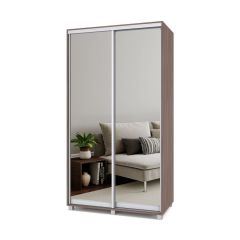 РОЛАНД Шкаф-купе с зеркалами Шимо темный (450*1200) Р423 в Тюмени - tumen.mebel24.online | фото 2