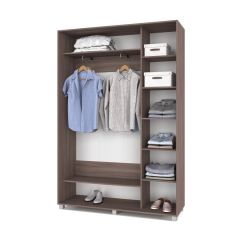 РОЛАНД Шкаф-купе с зеркалами Шимо темный (450*1500) Р453 в Тюмени - tumen.mebel24.online | фото 2