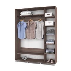 РОЛАНД Шкаф-купе с зеркалами Шимо темный (450*1700) Р473 в Тюмени - tumen.mebel24.online | фото 2