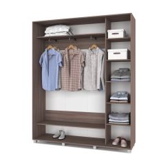 РОЛАНД Шкаф-купе с зеркалами Шимо темный (450*1800) Р483 в Тюмени - tumen.mebel24.online | фото 2
