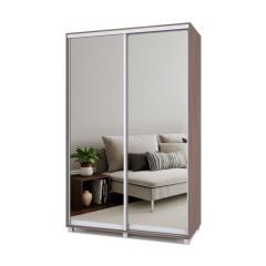 РОЛАНД Шкаф-купе с зеркалами Шимо темный (600*1400) Р643 в Тюмени - tumen.mebel24.online | фото