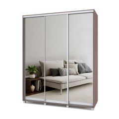 РОЛАНД Шкаф-купе с зеркалами Шимо темный (600*1800) Р683 в Тюмени - tumen.mebel24.online | фото
