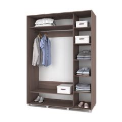 РОЛАНД Шкаф-купе с зеркалами Шимо темный (600*1800) Р683 в Тюмени - tumen.mebel24.online | фото 2