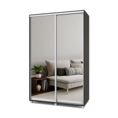 РОЛАНД Шкаф-купе с зеркалами Венге (450*1400) Р443 в Тюмени - tumen.mebel24.online | фото 2