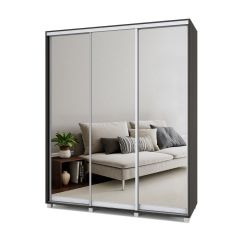 РОЛАНД Шкаф-купе с зеркалами Венге (450*1800) Р483 в Тюмени - tumen.mebel24.online | фото