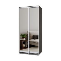 РОЛАНД Шкаф-купе с зеркалами Венге (600*1000) Р603 в Тюмени - tumen.mebel24.online | фото