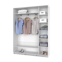 РОЛАНД Шкаф-купе с зеркалом Анкор светлый (450*1700) Р472 в Тюмени - tumen.mebel24.online | фото 3