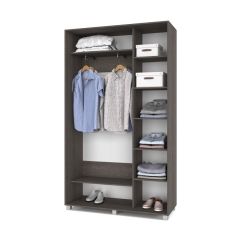 РОЛАНД Шкаф-купе с зеркалом Анкор темный (450*1300) Р432 в Тюмени - tumen.mebel24.online | фото 3
