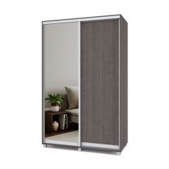 РОЛАНД Шкаф-купе с зеркалом Анкор темный (450*1400) Р442 в Тюмени - tumen.mebel24.online | фото 2
