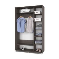 РОЛАНД Шкаф-купе с зеркалом Анкор темный (450*1400) Р442 в Тюмени - tumen.mebel24.online | фото 3