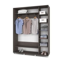РОЛАНД Шкаф-купе с зеркалом Анкор темный (450*1700) Р472 в Тюмени - tumen.mebel24.online | фото 3