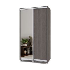 РОЛАНД Шкаф-купе с зеркалом Анкор темный (600*1200) Р622 в Тюмени - tumen.mebel24.online | фото