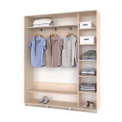 РОЛАНД Шкаф-купе с зеркалом Млечный дуб (450*1800) Р482 в Тюмени - tumen.mebel24.online | фото 2