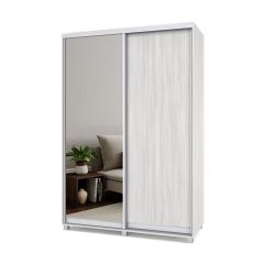 РОЛАНД Шкаф-купе с зеркалом Шимо светлый (450*1500) Р452 в Тюмени - tumen.mebel24.online | фото 2