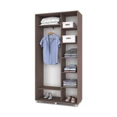 РОЛАНД Шкаф-купе с зеркалом Шимо темный (450*1100) Р412 в Тюмени - tumen.mebel24.online | фото 3