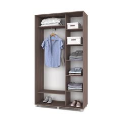 РОЛАНД Шкаф-купе с зеркалом Шимо темный (450*1200) Р422 в Тюмени - tumen.mebel24.online | фото 3