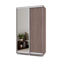 РОЛАНД Шкаф-купе с зеркалом Шимо темный (450*1300) Р432 в Тюмени - tumen.mebel24.online | фото 2