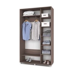 РОЛАНД Шкаф-купе с зеркалом Шимо темный (450*1300) Р432 в Тюмени - tumen.mebel24.online | фото 3