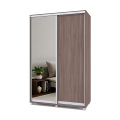РОЛАНД Шкаф-купе с зеркалом Шимо темный (450*1400) Р442 в Тюмени - tumen.mebel24.online | фото 2