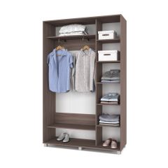 РОЛАНД Шкаф-купе с зеркалом Шимо темный (450*1400) Р442 в Тюмени - tumen.mebel24.online | фото 3