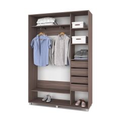 РОЛАНД Шкаф-купе с зеркалом Шимо темный (450*1400) Р442 в Тюмени - tumen.mebel24.online | фото 5