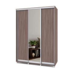 РОЛАНД Шкаф-купе с зеркалом Шимо темный (450*1600) Р462 в Тюмени - tumen.mebel24.online | фото 2