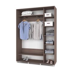 РОЛАНД Шкаф-купе с зеркалом Шимо темный (450*1600) Р462 в Тюмени - tumen.mebel24.online | фото 3