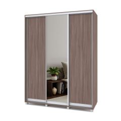 РОЛАНД Шкаф-купе с зеркалом Шимо темный (450*1700) Р472 в Тюмени - tumen.mebel24.online | фото