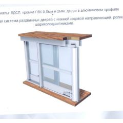 Шкаф-купе ШКО-3 1200 мм ЛДСП/зеркало в Тюмени - tumen.mebel24.online | фото 5