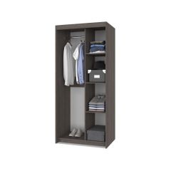 ТОМАС Шкаф-купе с зеркалом Анкор темный/светлый Т22 в Тюмени - tumen.mebel24.online | фото 2