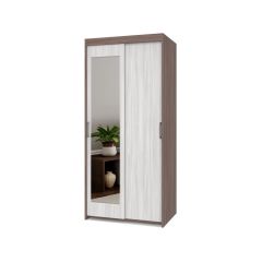 ТОМАС Шкаф-купе с зеркалом Шимо темный/светлый Т22 в Тюмени - tumen.mebel24.online | фото