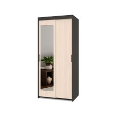 ТОМАС Шкаф-купе с зеркалом Венге/Млечный дуб Т22 в Тюмени - tumen.mebel24.online | фото