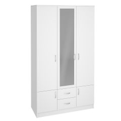Шкаф Ронда ШК-3 с зеркалом (Белый) в Тюмени - tumen.mebel24.online | фото