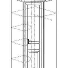Шкаф угловой №562 "Алиса" (угол 875*875) в Тюмени - tumen.mebel24.online | фото 2