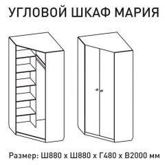 Шкаф угловой Мария 880*880 (ЛДСП 1 кат.) в Тюмени - tumen.mebel24.online | фото 2