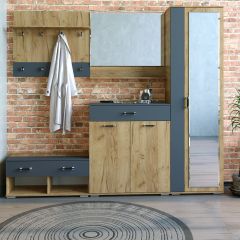 Шкаф ун-й с зеркалом НКМ Бостон Секция 5 в Тюмени - tumen.mebel24.online | фото 2