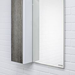 Шкаф-зеркало Uno 60 Дуб серый левый/правый Домино (DU1503HZ) в Тюмени - tumen.mebel24.online | фото 8