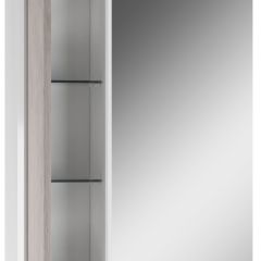 Шкаф-зеркало Uno 60 Дуб серый левый/правый Домино (DU1503HZ) в Тюмени - tumen.mebel24.online | фото 3