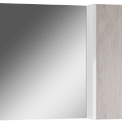 Шкаф-зеркало Uno 80 Дуб серый левый/правый Домино (DU1504HZ) в Тюмени - tumen.mebel24.online | фото 1