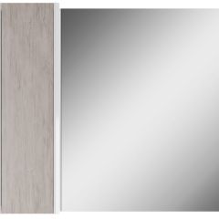 Шкаф-зеркало Uno 80 Дуб серый левый/правый Домино (DU1504HZ) в Тюмени - tumen.mebel24.online | фото 2