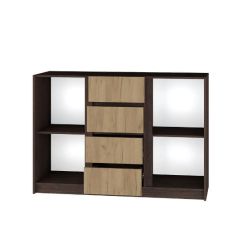 Спальня Флоренция (Венге/Дуб Крафт Золотой) в Тюмени - tumen.mebel24.online | фото 4