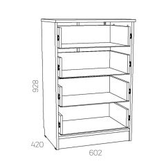 НМ 040.38 Х Комод "Оливия" в Тюмени - tumen.mebel24.online | фото 3