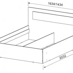 Спальный гарнитур МСП-1 (Дуб золотой/Камень темный) 1400 в Тюмени - tumen.mebel24.online | фото 3