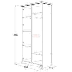 Спальный гарнитур Ольга-1Н (модульная) в Тюмени - tumen.mebel24.online | фото 3