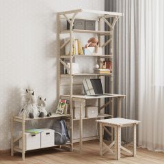 Стеллаж+стол со стойкой Конструктор Арт.СRСт2-1 в Тюмени - tumen.mebel24.online | фото 4