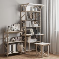 Стеллаж+стол со стойкой Конструктор Арт.СRСт2-1 в Тюмени - tumen.mebel24.online | фото 6