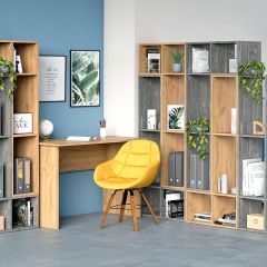 Стеллаж универсальный (ЛДСП камень темный) в Тюмени - tumen.mebel24.online | фото 3