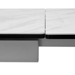 Стол BELLUNO 160 MARBLES KL-99 Белый мрамор матовый, итальянская керамика/ белый каркас, ®DISAUR в Тюмени - tumen.mebel24.online | фото 7